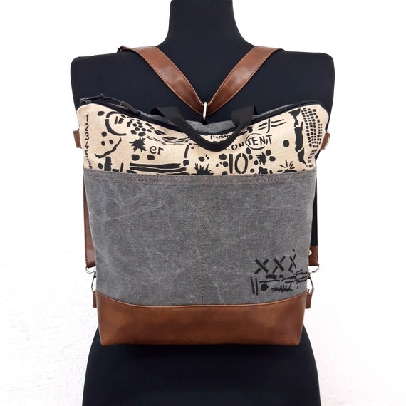 3-Ways Women Ladies Waterproof Nylon Backpack Handbag Shoulder Crossbody Bag  | eBay