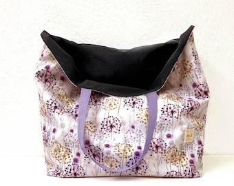 Große Tragetasche, Einkaufs- oder Strandtasche, wasserabweisender Stoff, waschbare Handtasche, handgemachte Markttasche-20x16 ""