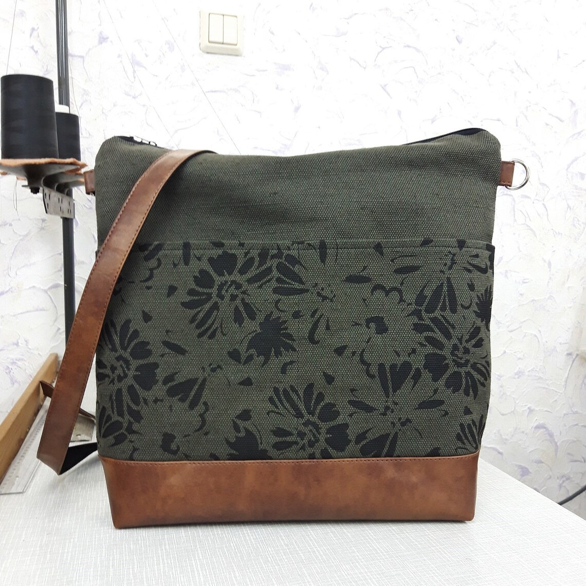 vegan canvas purse