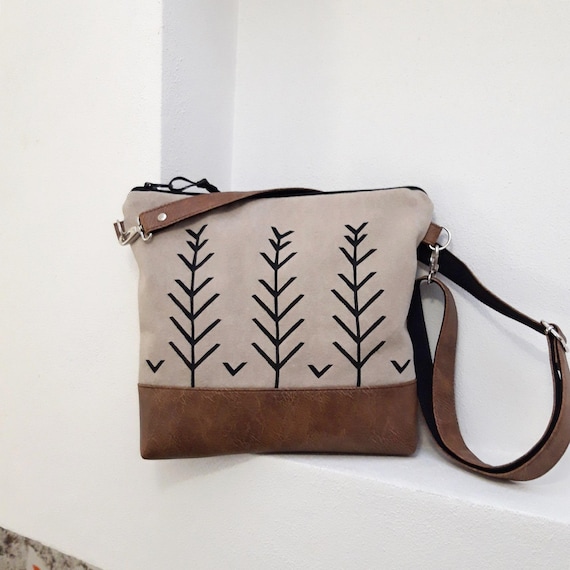 Crossbody Bag Vegan Leather Women Every Day Bag Medium Canvas Bag Beige Shoulder Bag Hobo Bag Purse Natural Ready to Ship Bag Etsy Ireland