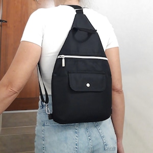 Bolso bandolera unisex, Mochila pequeña de ciudad, Bolso bandolera, Repelente al agua, Bolso de viaje, Billetera para hombre, para mujer, Bolso convertible