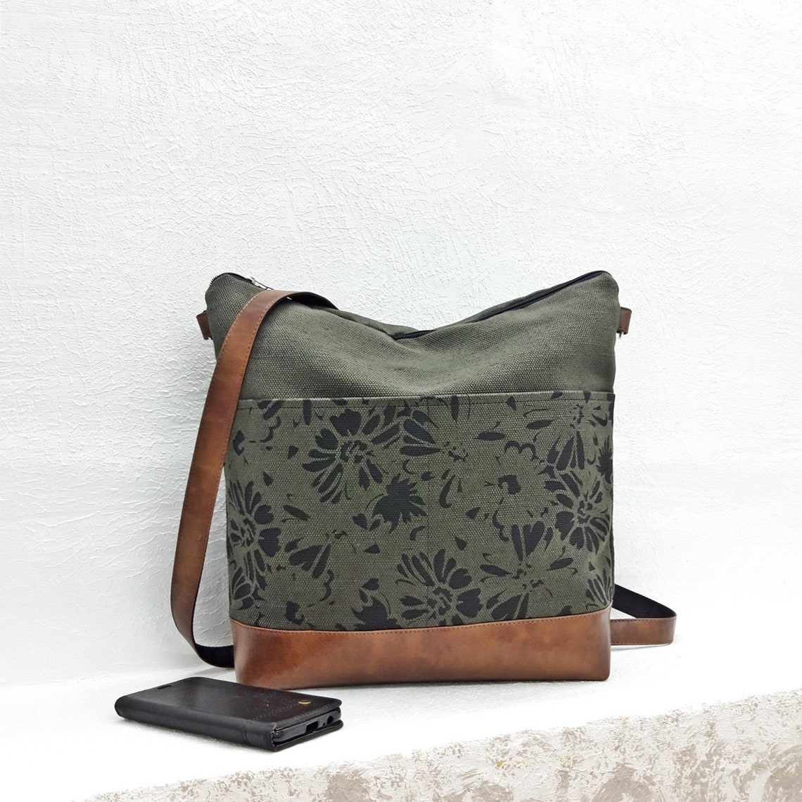 vegan canvas purse