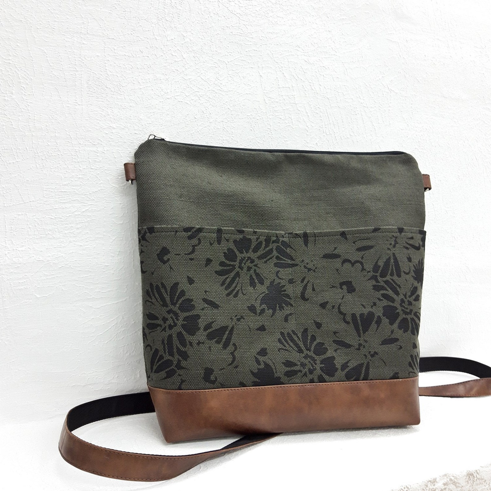 vegan canvas purse