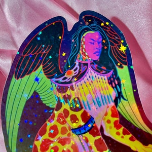 Spotted Sphinx holographic sticker