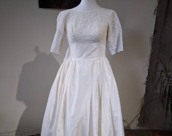 1950s William Cahill Ltd of Beverly Hills Wedding Gown