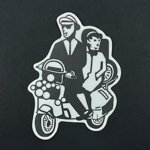 BIG 2-Tone Scooter Sticker