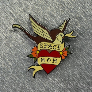 Space Mom Convor Tattoo Pin