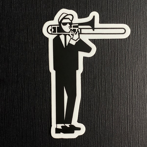 2-Tone Ska Walt Jabsco Trombone Sticker