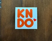 iheartkendo parody sticker, 2 inch square