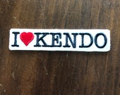 Sew on - Embroidered Morale Patch - I Heart kendo