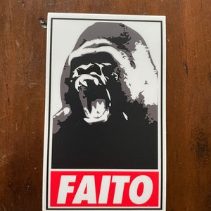 Kong Faito Vinyl Sticker/Decal
