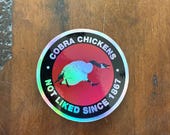 Cobra Chickens Holo Sticker