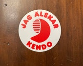 Parody sticker: Jag älskar kendo