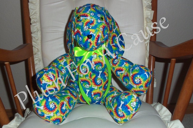Tie Dye Dog ~ Stuffed with Love by Plush For A Cause