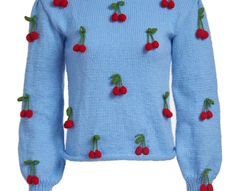 Cherries Knit Sweater