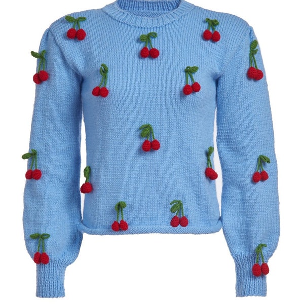 Cherries Knit Sweater