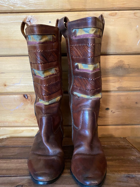 1990s leather boots | womens leather boots | vint… - image 4