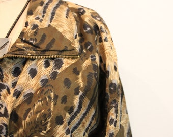 Active Studio Jacket | 1990s workout jacket | oversized patterned jacket | 1990s bomber jacket