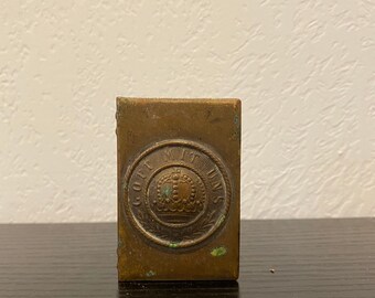 WW1 brass match box holder | WW1 Trench art | Trench art