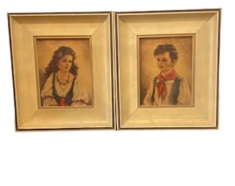 Elena and Chico by Anne Allaben | Edward Gross Co framed prints