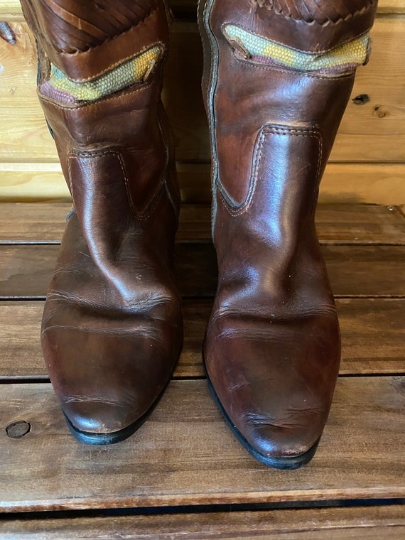 1990s leather boots | womens leather boots | vint… - image 3