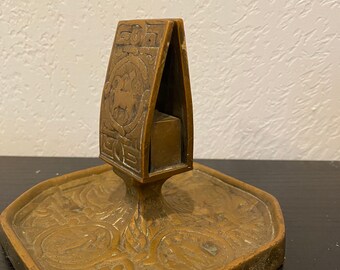 Tiffany Studios Matchbox holder | Tiffany Studios zodiac desktop sets # 1041 |