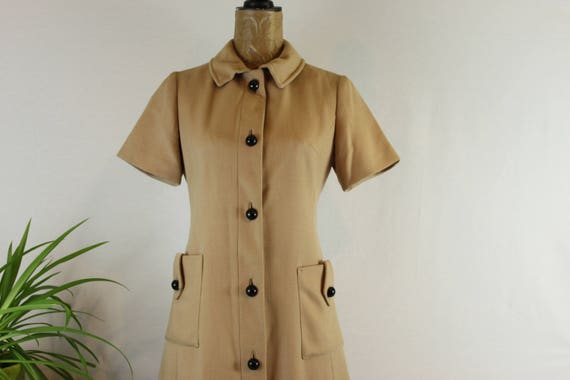 1960s button front dress | 1960s vilano dress | 19