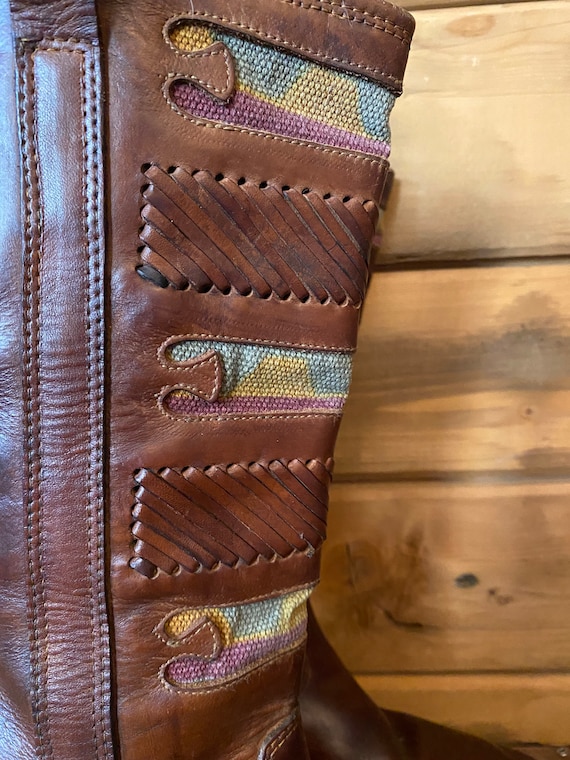 1990s leather boots | womens leather boots | vint… - image 6