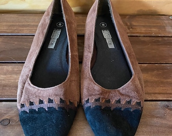 レザーコレクションシューズ | 1990年代のシューズ | 90年代のフラットシューズ | レディースレザーフラットシューズ サイズ8