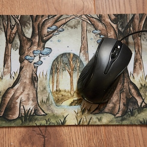 Fantasy Forest Portal - Mousepad, nature lover gift