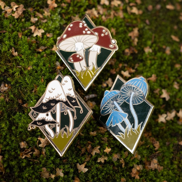Mushroom Pin Etsy