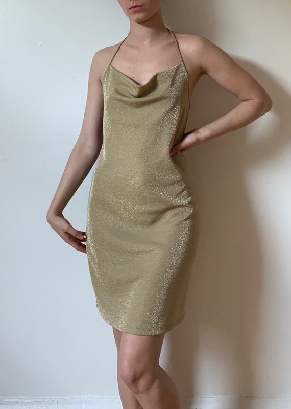 express gold dress