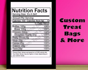 Love Nutrition Facts Label: For Custom Chip /Treat Bags /Candy | Etsy