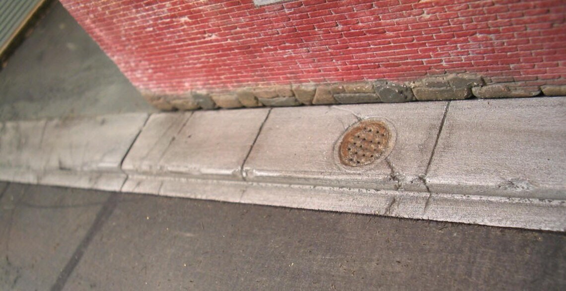 HO 187 Scale Small Town Resin Sidewalk Set for Diorama and Etsy