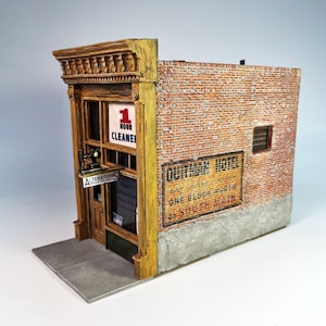 O/On30 1:48 Scale A-1 Cleaners for diorama, model railroading, kit building image 7