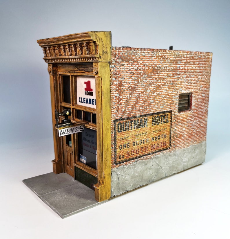 O/On30 1:48 Scale A-1 Cleaners for diorama, model railroading, kit building image 7