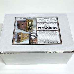 O/On30 1:48 Scale A-1 Cleaners for diorama, model railroading, kit building image 10