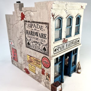 O/On30 1:48 Scale Spade Hardware Model Kit for diorama, model railroading and hobby
