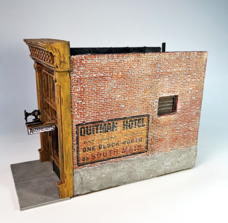 O/On30 1:48 Scale A-1 Cleaners for diorama, model railroading, kit building image 8