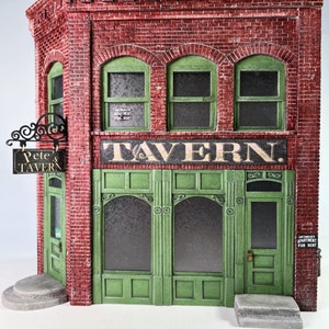 O/On30 1:48 Scale Pete&#39;s Tavern Model Kit for diorama, model railroading and hobby