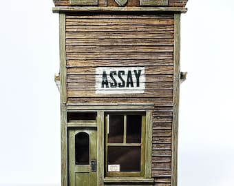 O/On30 1:48 Scale Assay Office Building Kit Diorama Model