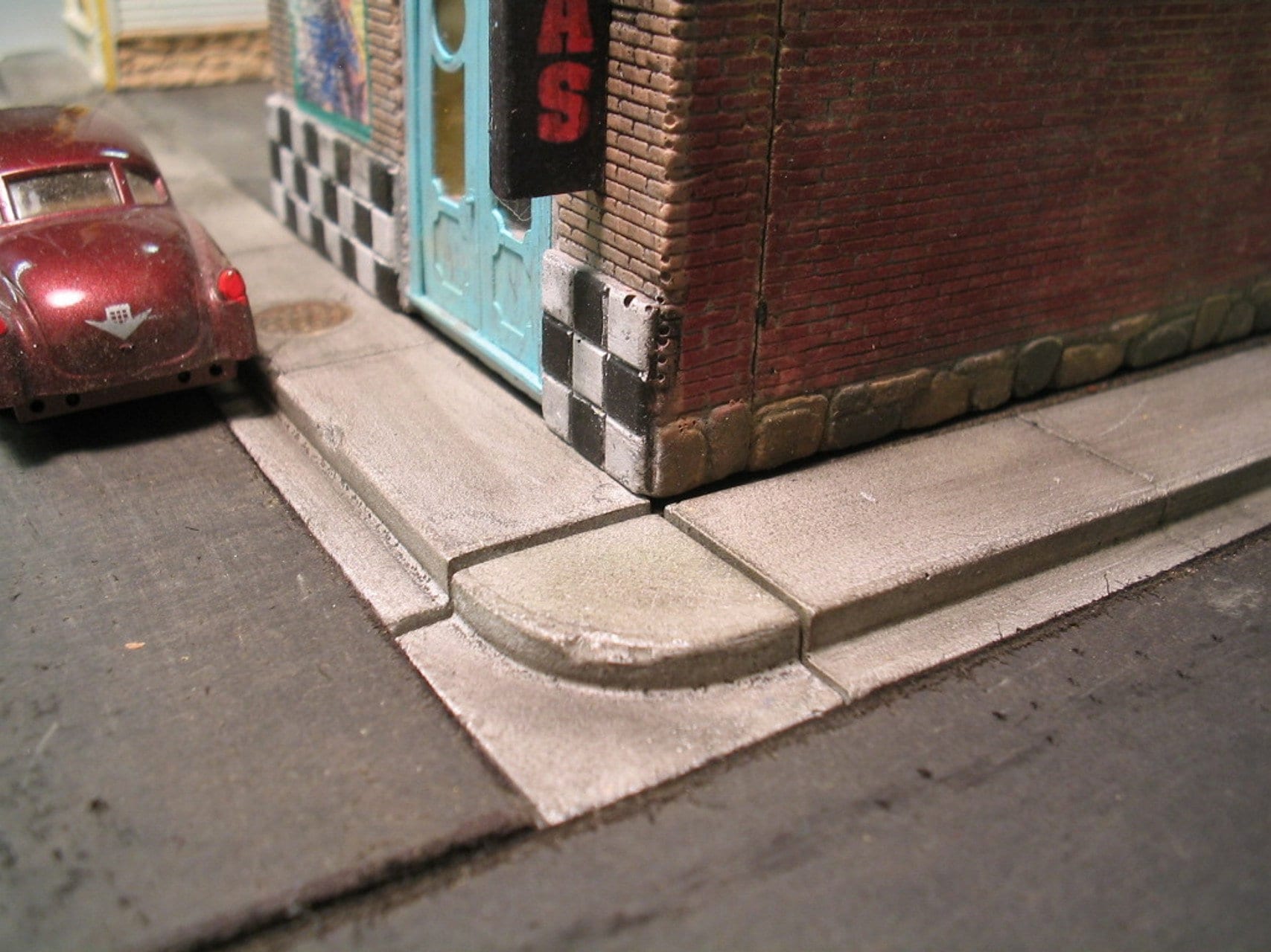 HO 187 Scale Small Town Resin Sidewalk Set for Diorama and Etsy