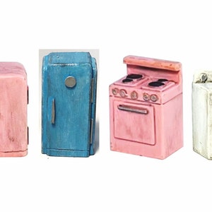 O/On30 1:48 Scale Appliances for diorama, model railroading