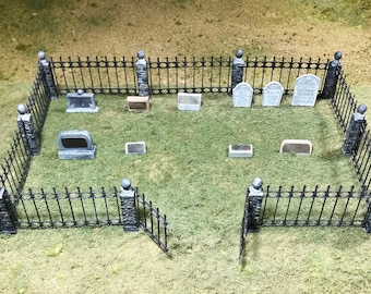 O/On30 Friedhofsset im Maßstab 1:48 für Wargaming, Diorama, Modelleisenbahn, 30 Teile