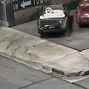 HO 1:87 Scale Big City Resin Sidewalk Set for Diorama and Scenery