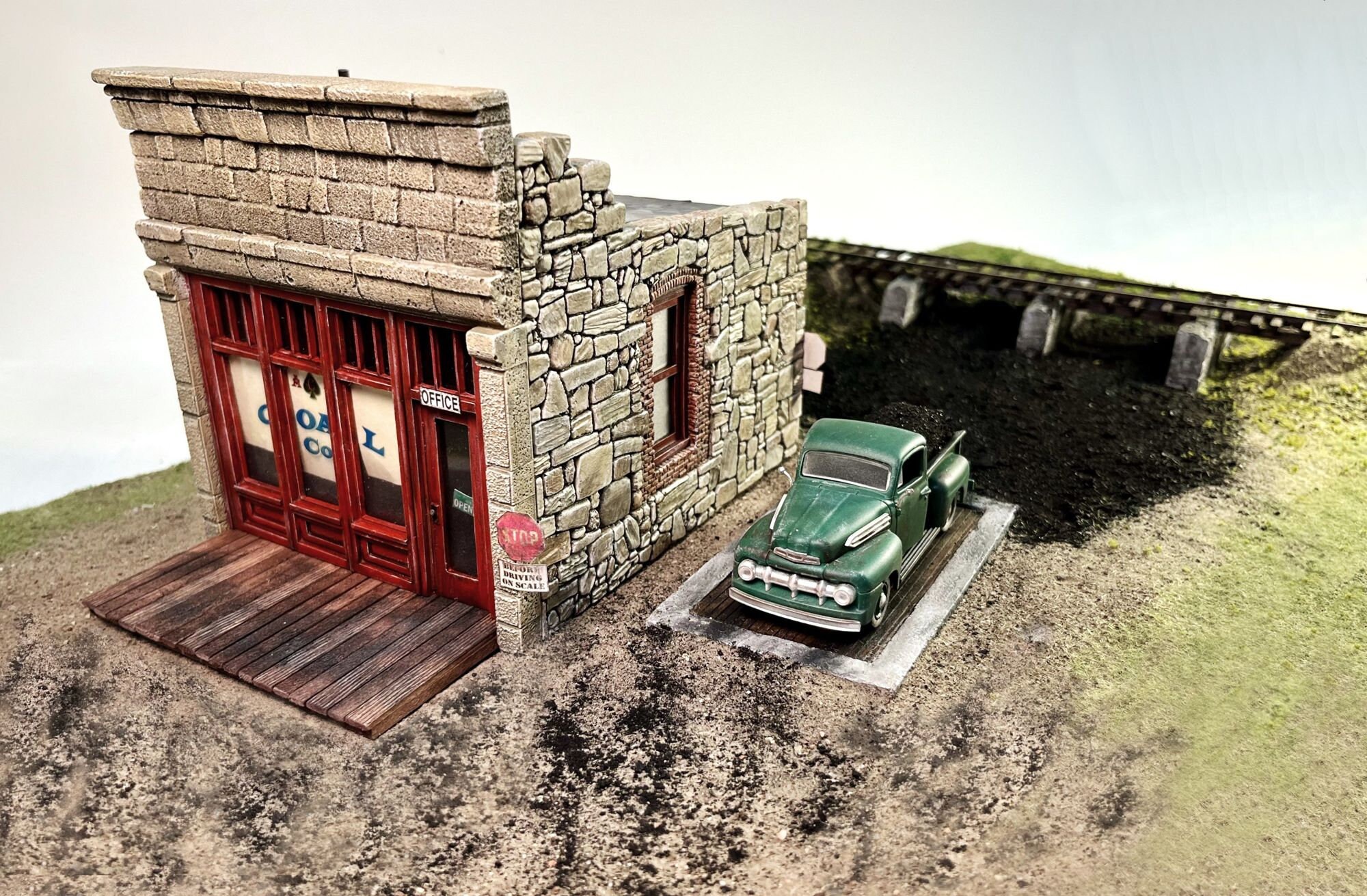 O/On30 1:48 Scale ACE Coal Company for diorama, model railroading, kit building