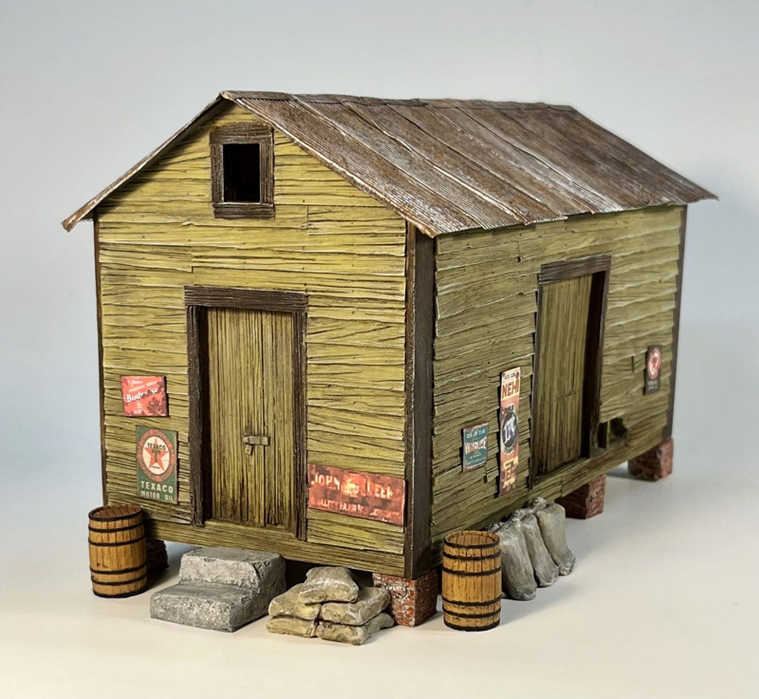 O/on30 1:48 Scale Framed Warehouse for Diorama, Model Railroading, Kit ...