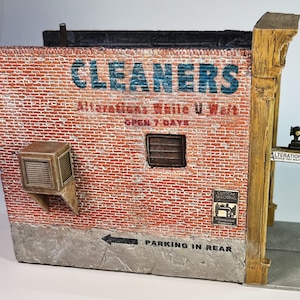 O/On30 1:48 Scale A-1 Cleaners for diorama, model railroading, kit building image 4