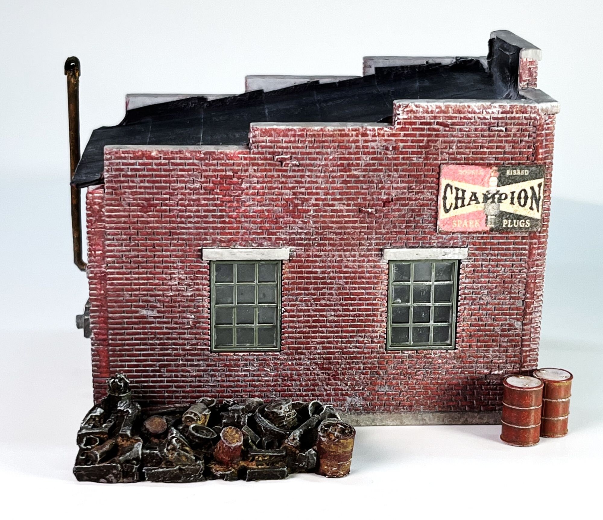 HO 187 Scale Jones Brothers Garage Building Kit for Diorama Etsy
