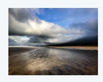 Storm Clouds Over a Beach in County Kerry, Ireland